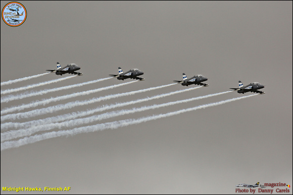 Finnish Air Froce Aerobatic Team  "The Midnight Hawks" with 4 BA